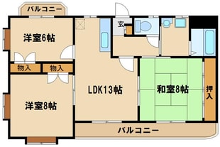 ボナハイツ弐番館の物件間取画像